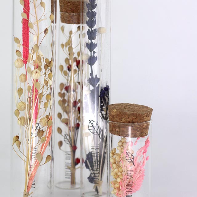 Fioles en verre x3 (haut. 15 cm) - Spécial DIY - France Fleurs