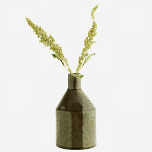 Vase en grès vert fôret